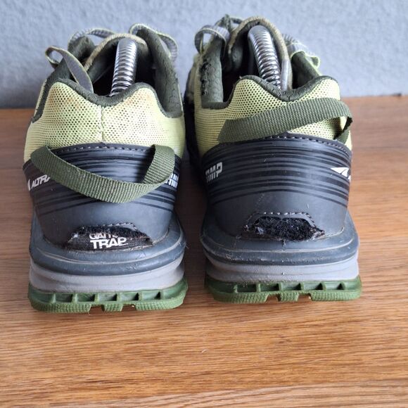 Altra Timp Trail Running Shoes Olive Green Womens 6.5 Zero Drop Hiking Sneakers - Picture 3 of 13